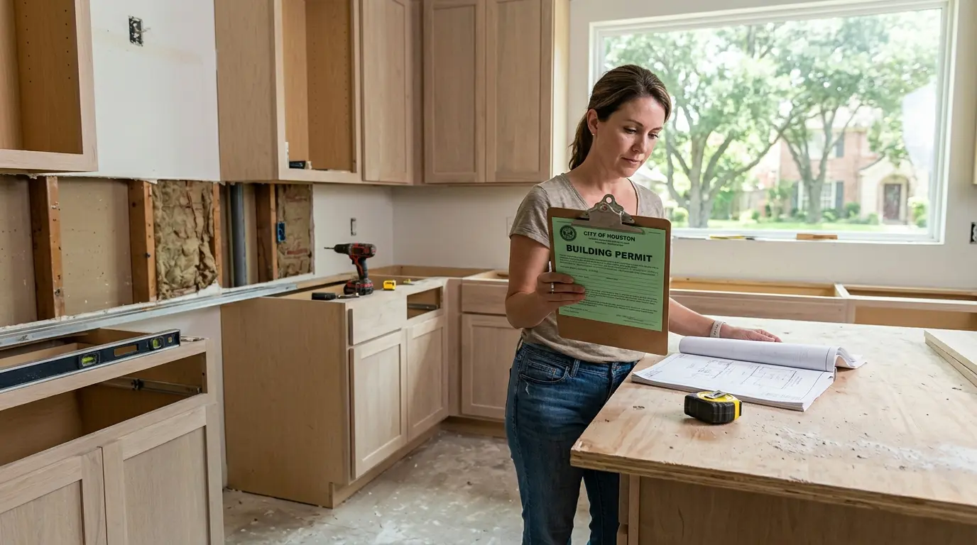 Permit for a Kitchen Remodel in Houston